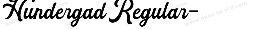 Hundergad Regular字体转换